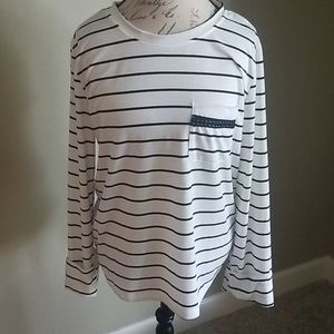 Umgee Lace Back Tee Medium